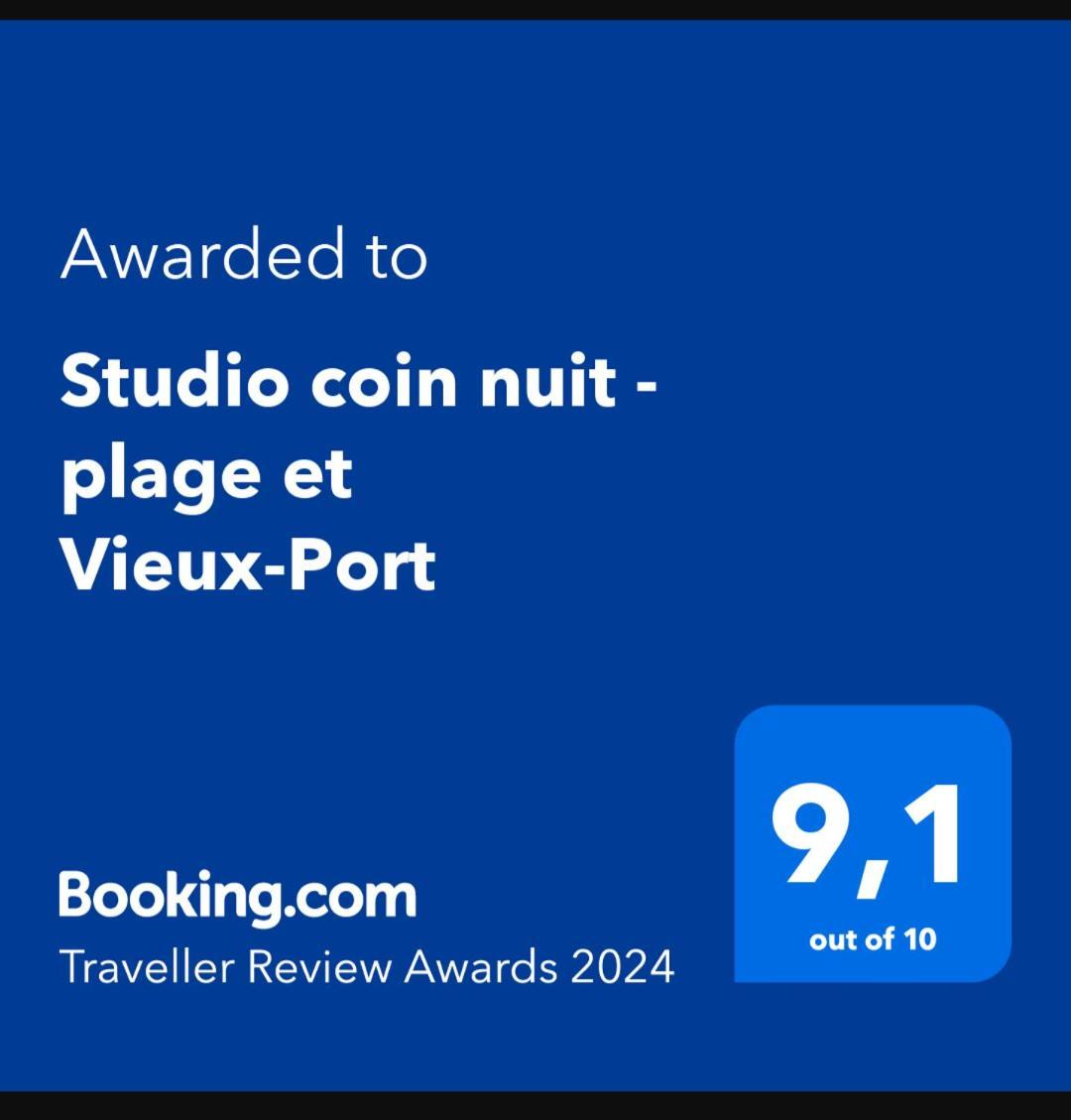 Studio Coin Nuit, Entre Plage Et Centre Marseille Exterior photo